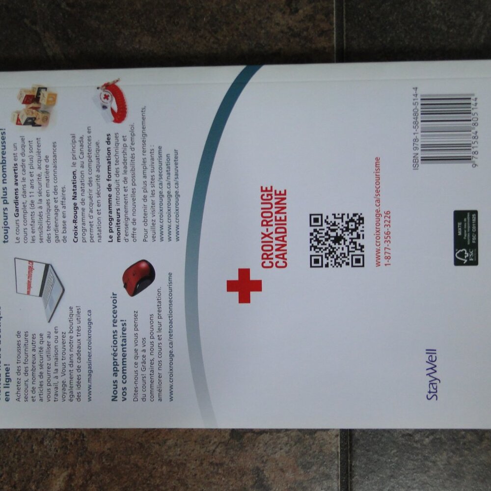 Guide de secourisme et RCR FRANCAIS SEULEMENT - Picture 2 of 2
